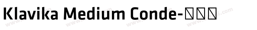 Klavika Medium Conde字体转换